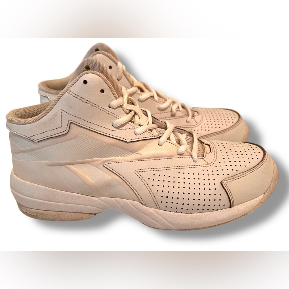 Reebok Men's DMX Ride White Casual Basketball Shoes Lace Up Low Top Size 8.5